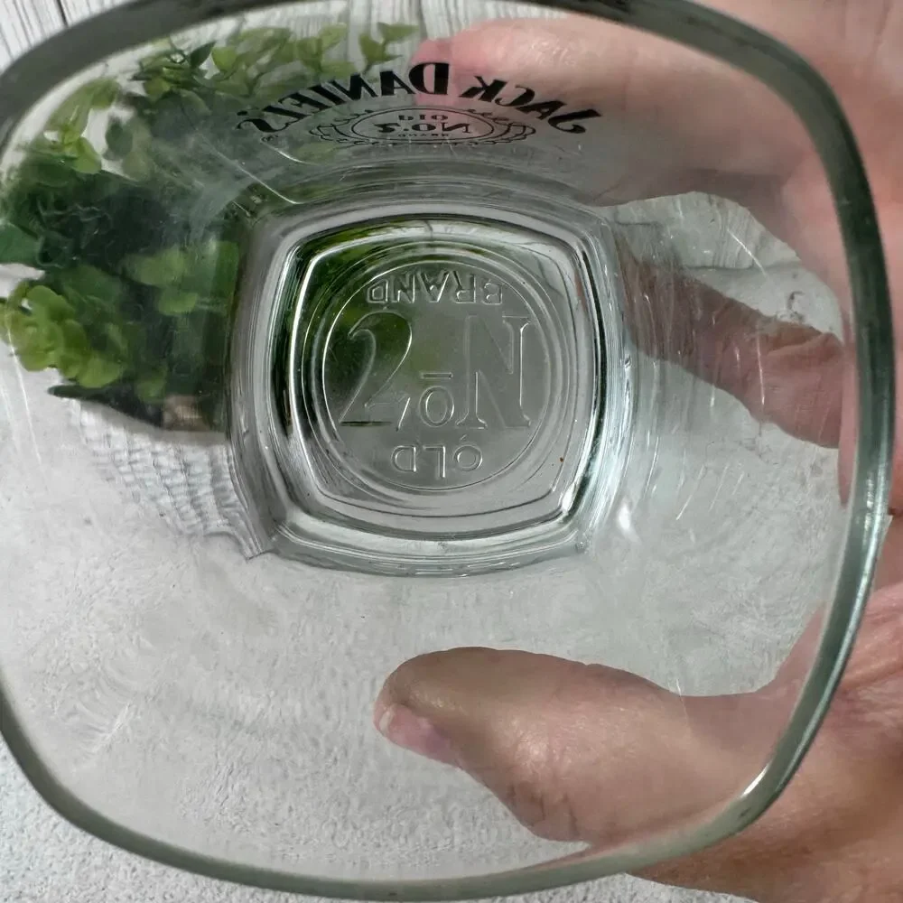 Jack Daniels Old No. 7‎ Brand Square 8oz Low Ball Tumbler Rocks Glass